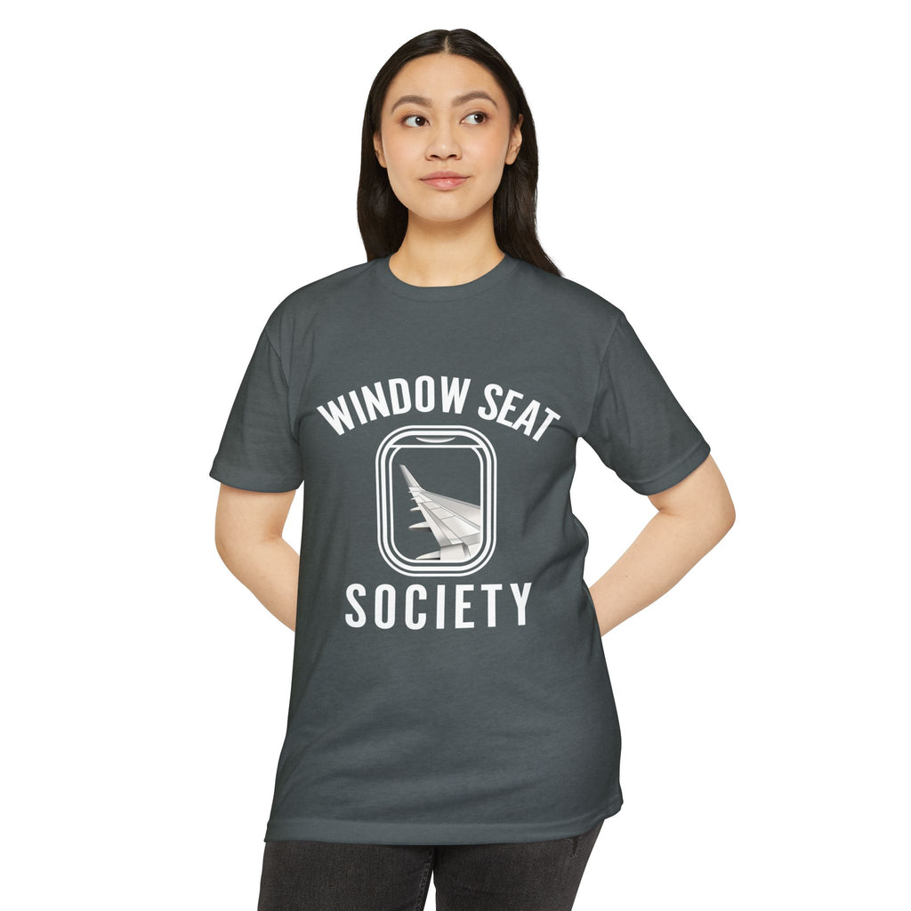Window Seat Society T-Shirt — Retro Airplane Travel Tee