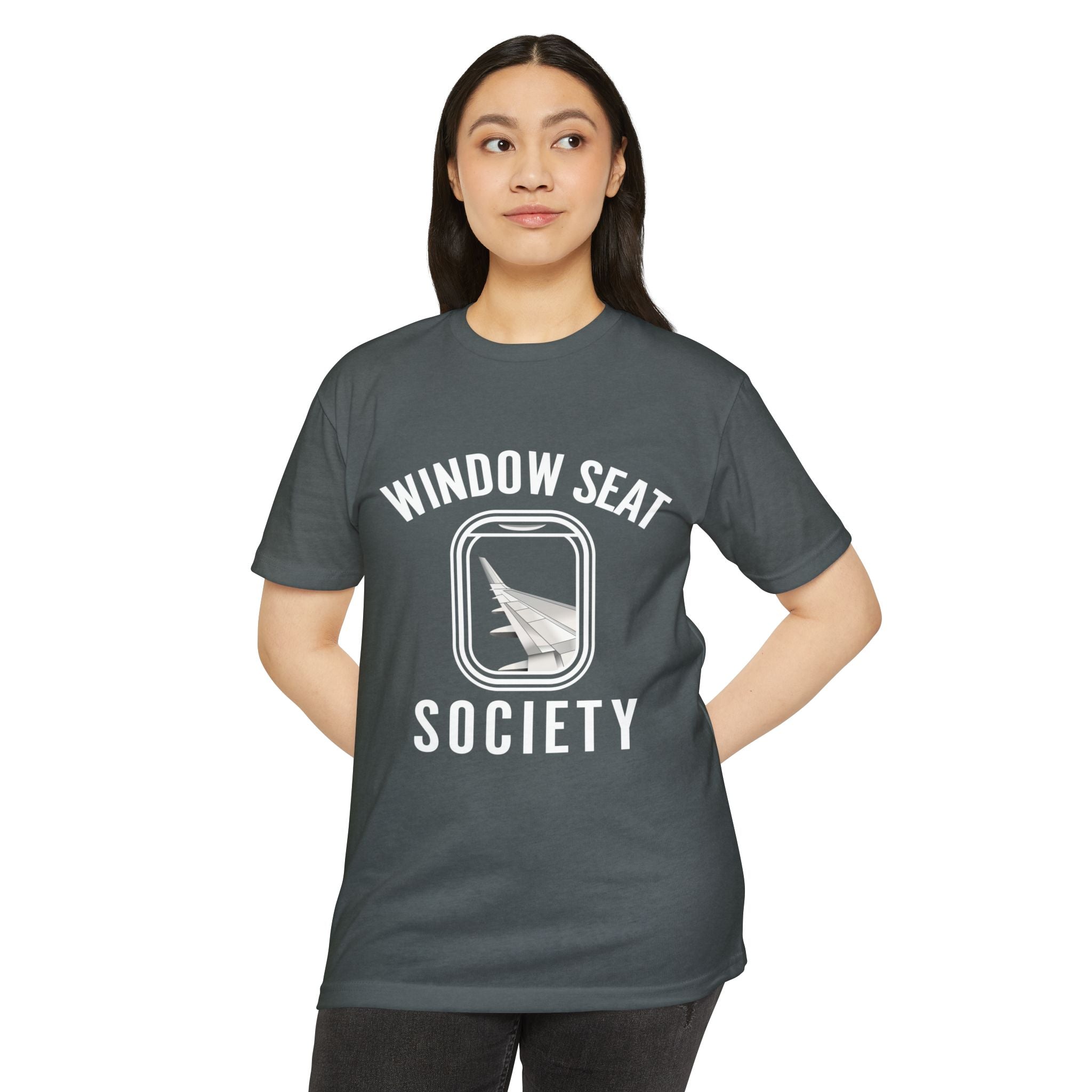 Window Seat Society T-Shirt — Retro Airplane Travel Tee