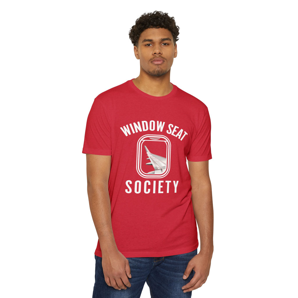 Window Seat Society T-Shirt — Retro Airplane Travel Tee
