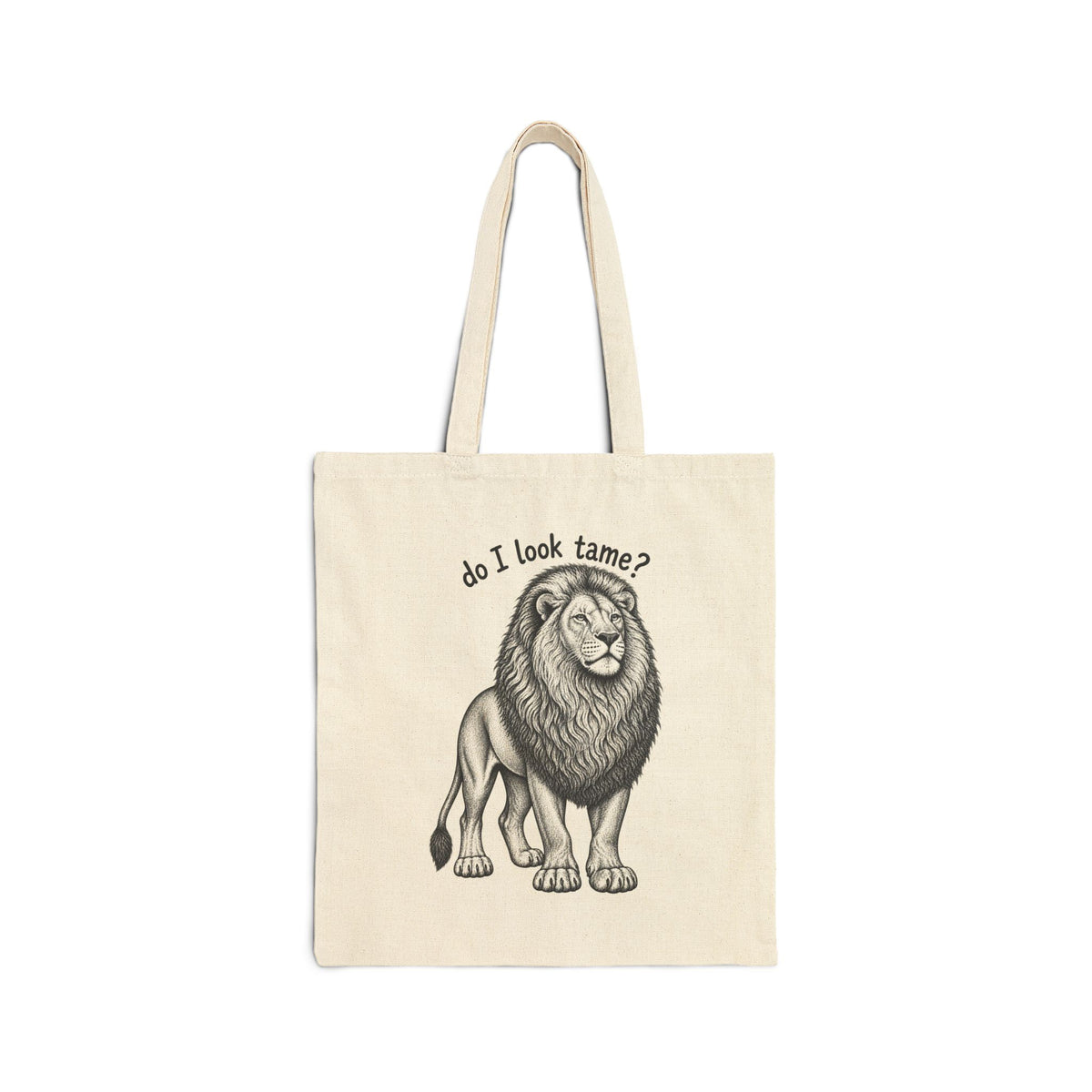 Lion -Tote Bag - Cheeky Series | Canvas Travel Tote