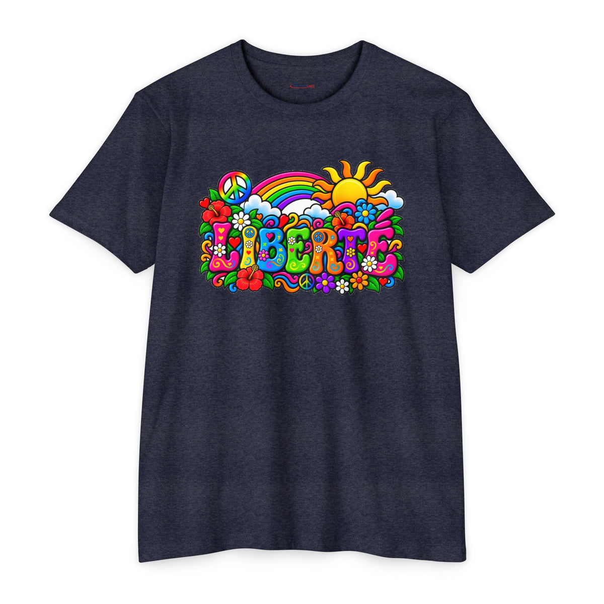 T-shirt LIBERTÉ — Esprit rétro et couleurs éclatantes