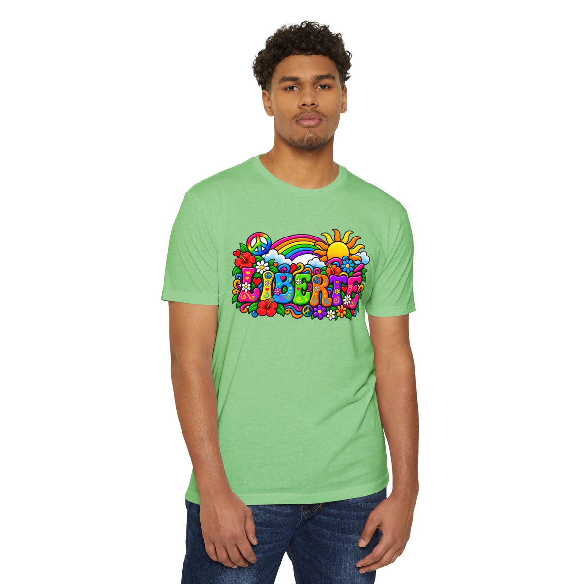 T-shirt LIBERTÉ — Esprit rétro et couleurs éclatantes