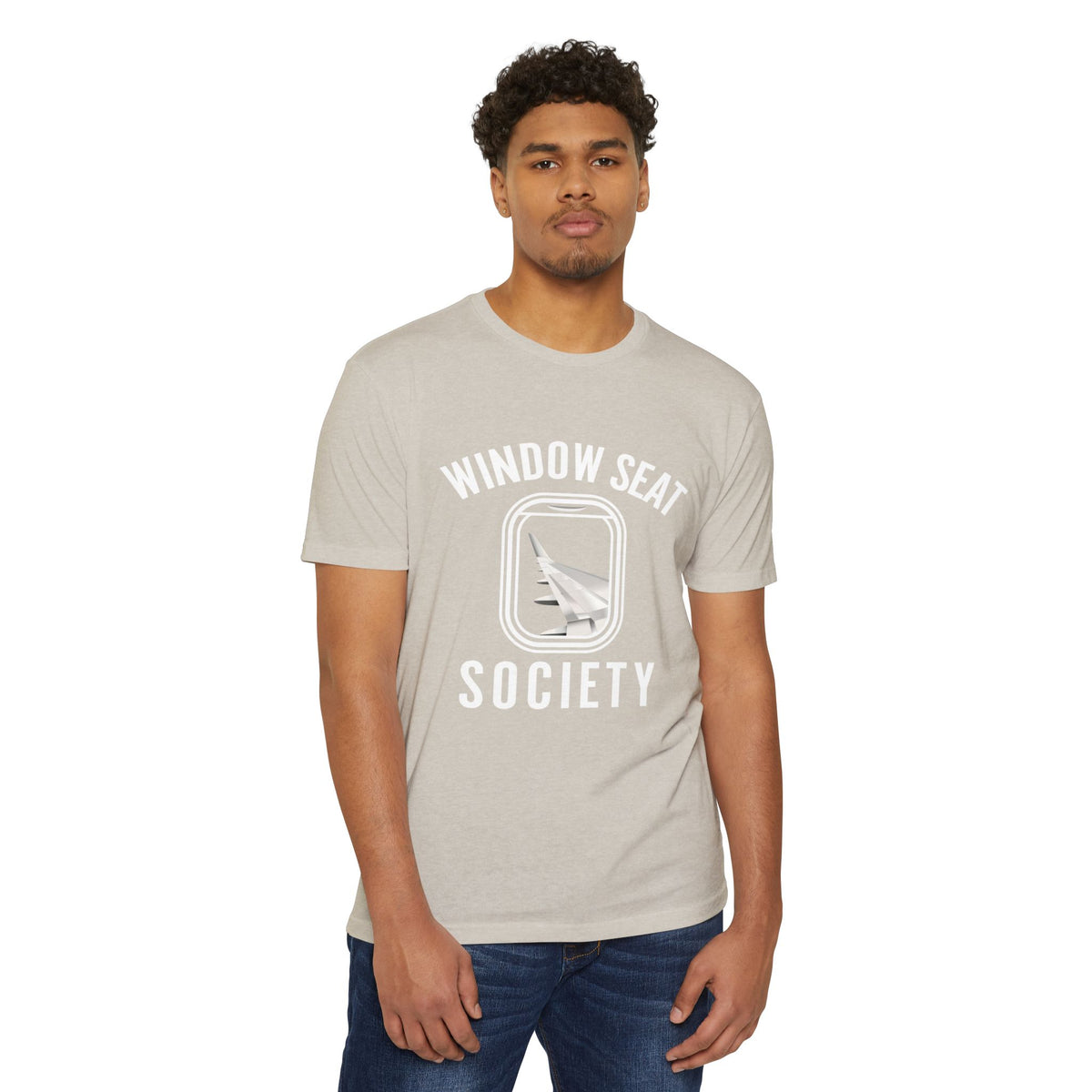Window Seat Society T-Shirt — Retro Airplane Travel Tee