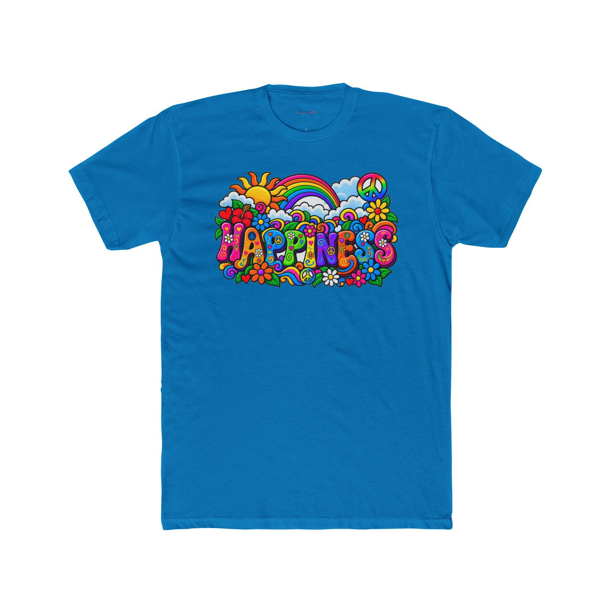 Happiness in Full Colour – Retro Rainbow Graphic T-Shirt