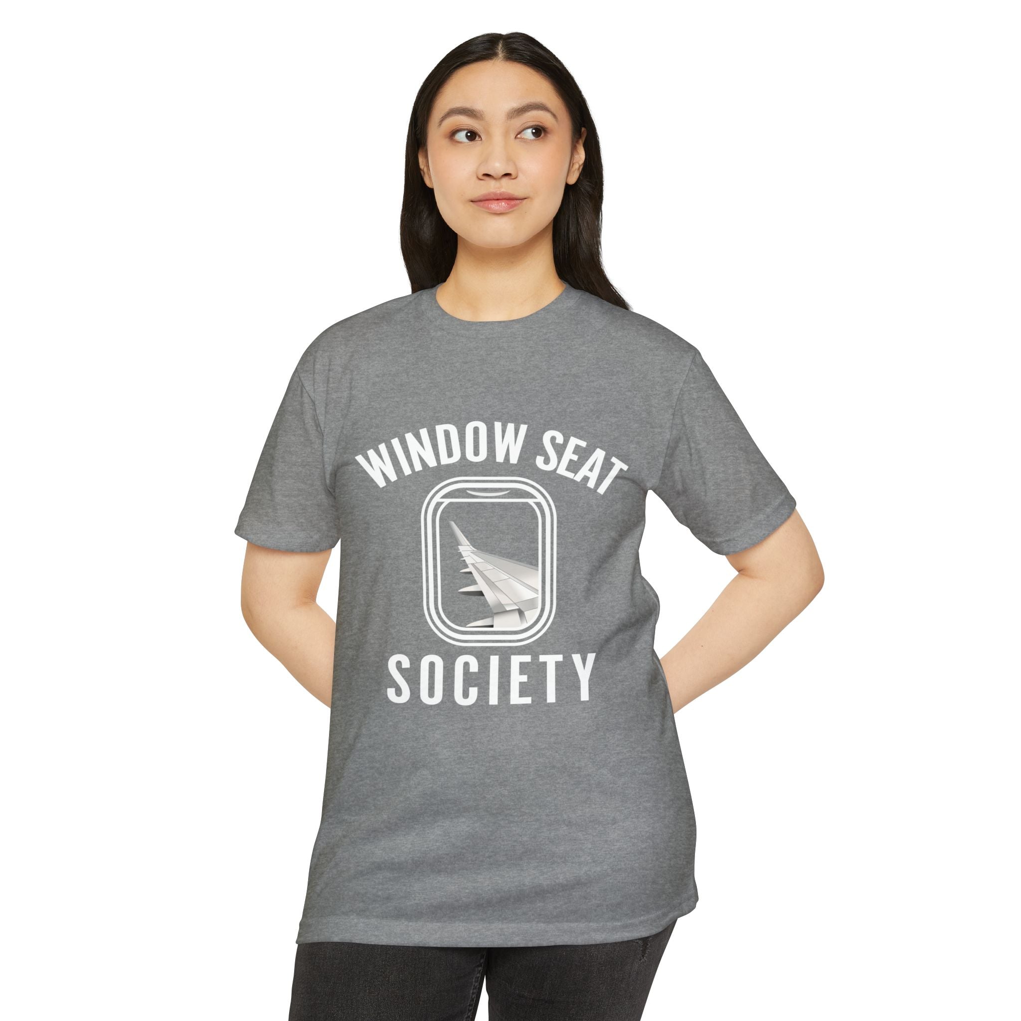 Window Seat Society T-Shirt — Retro Airplane Travel Tee