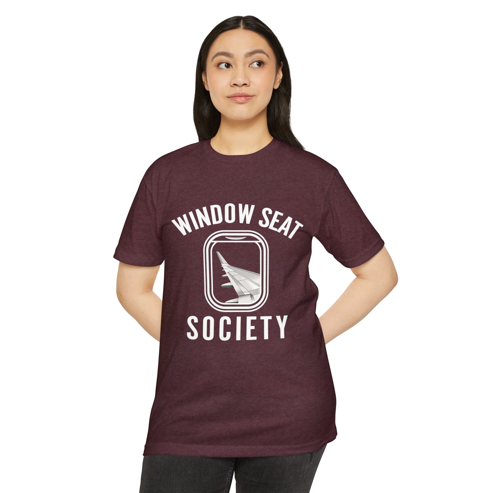 Window Seat Society T-Shirt — Retro Airplane Travel Tee