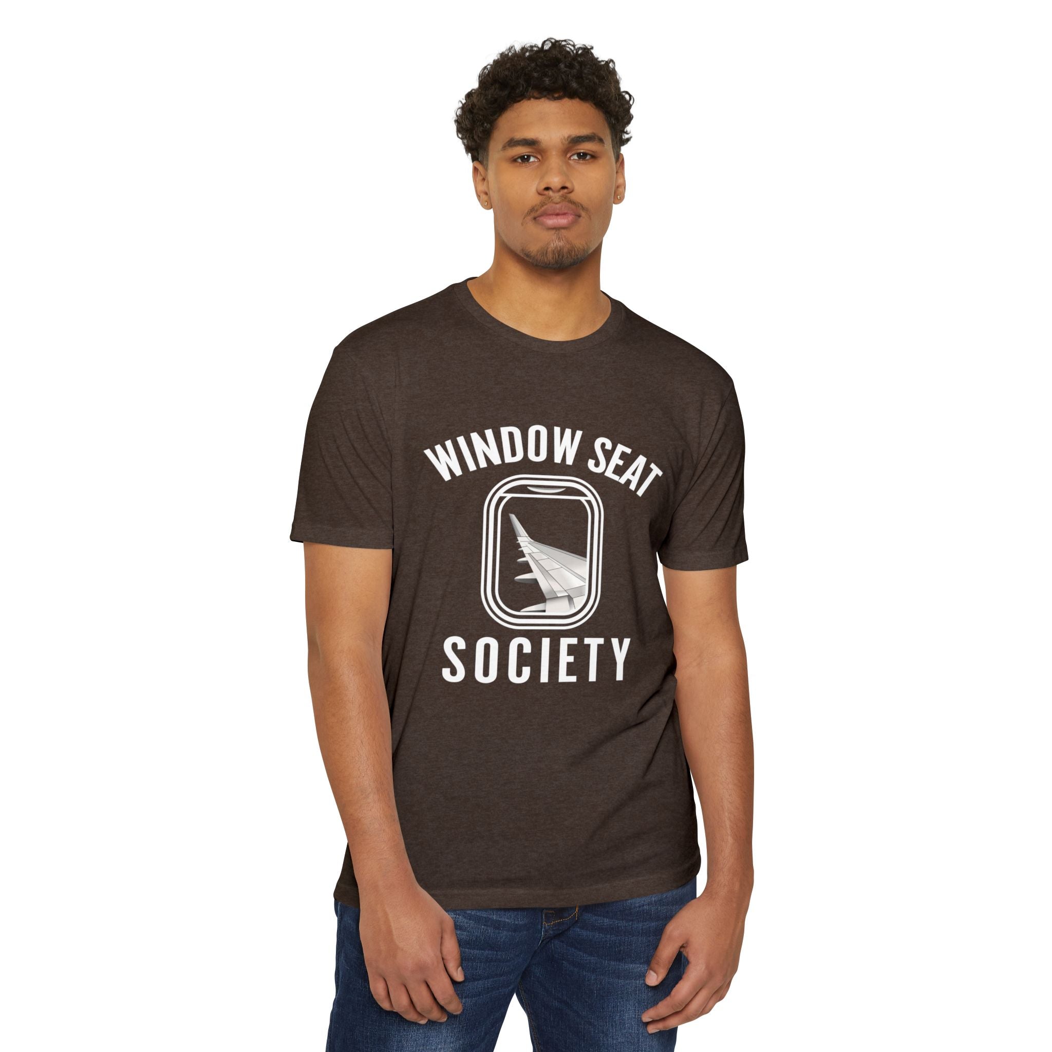 Window Seat Society T-Shirt — Retro Airplane Travel Tee