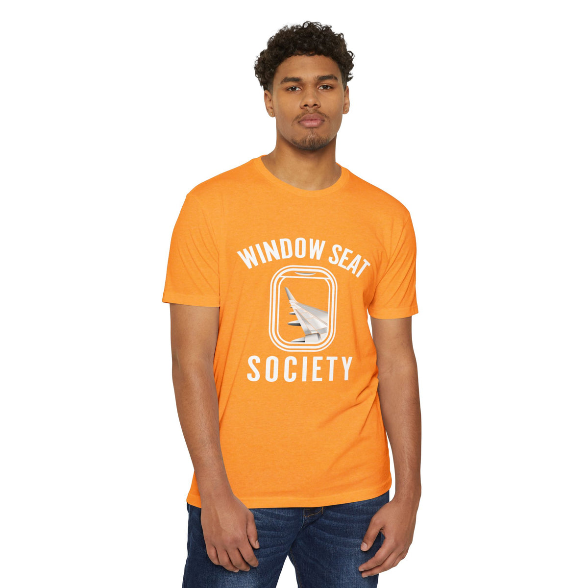 Window Seat Society T-Shirt — Retro Airplane Travel Tee
