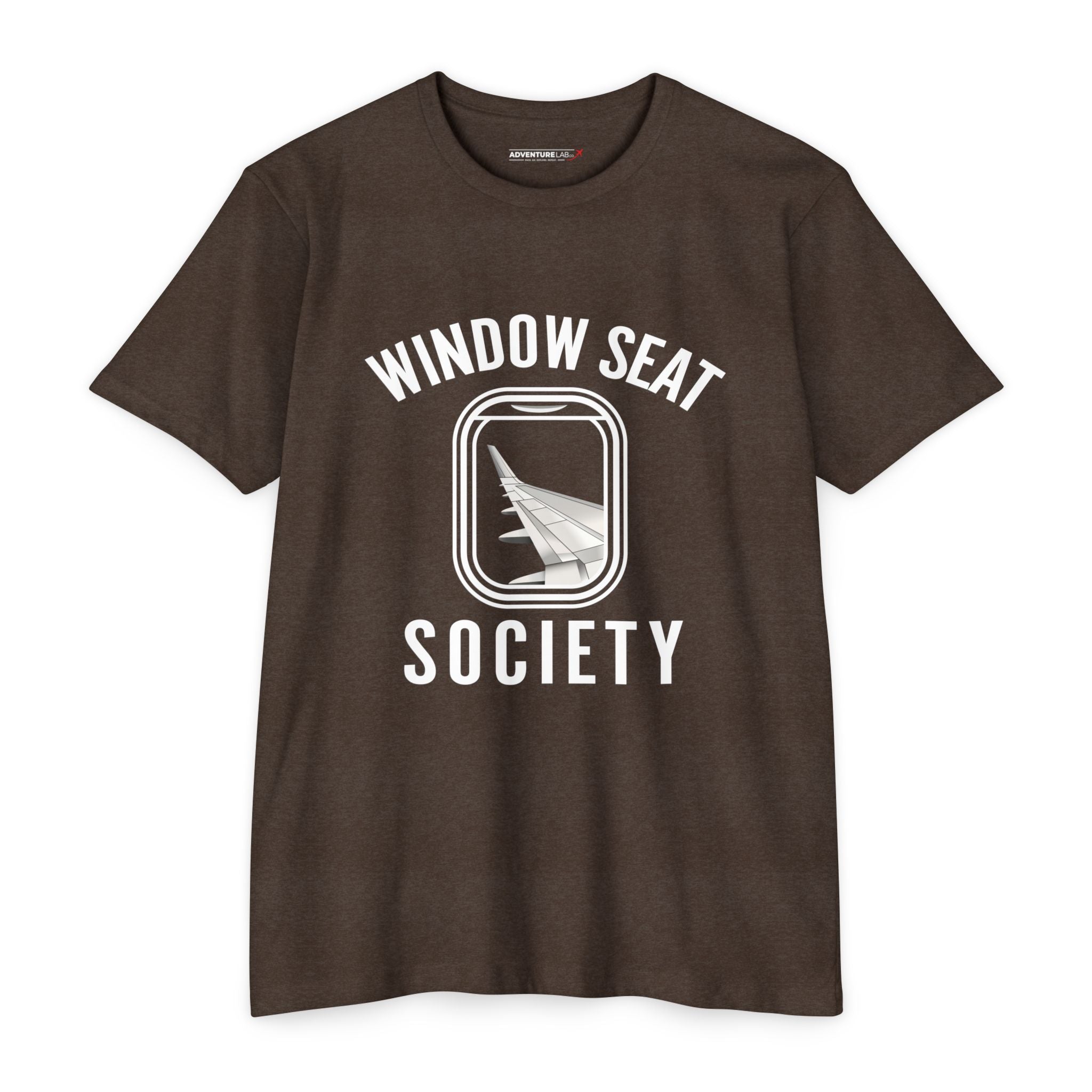 Window Seat Society T-Shirt — Retro Airplane Travel Tee
