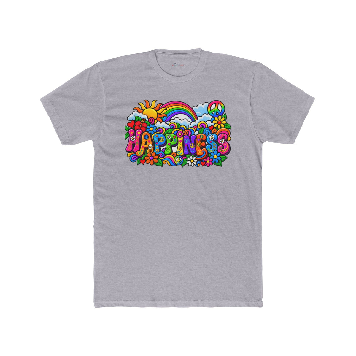 Happiness in Full Colour – Retro Rainbow Graphic T-Shirt