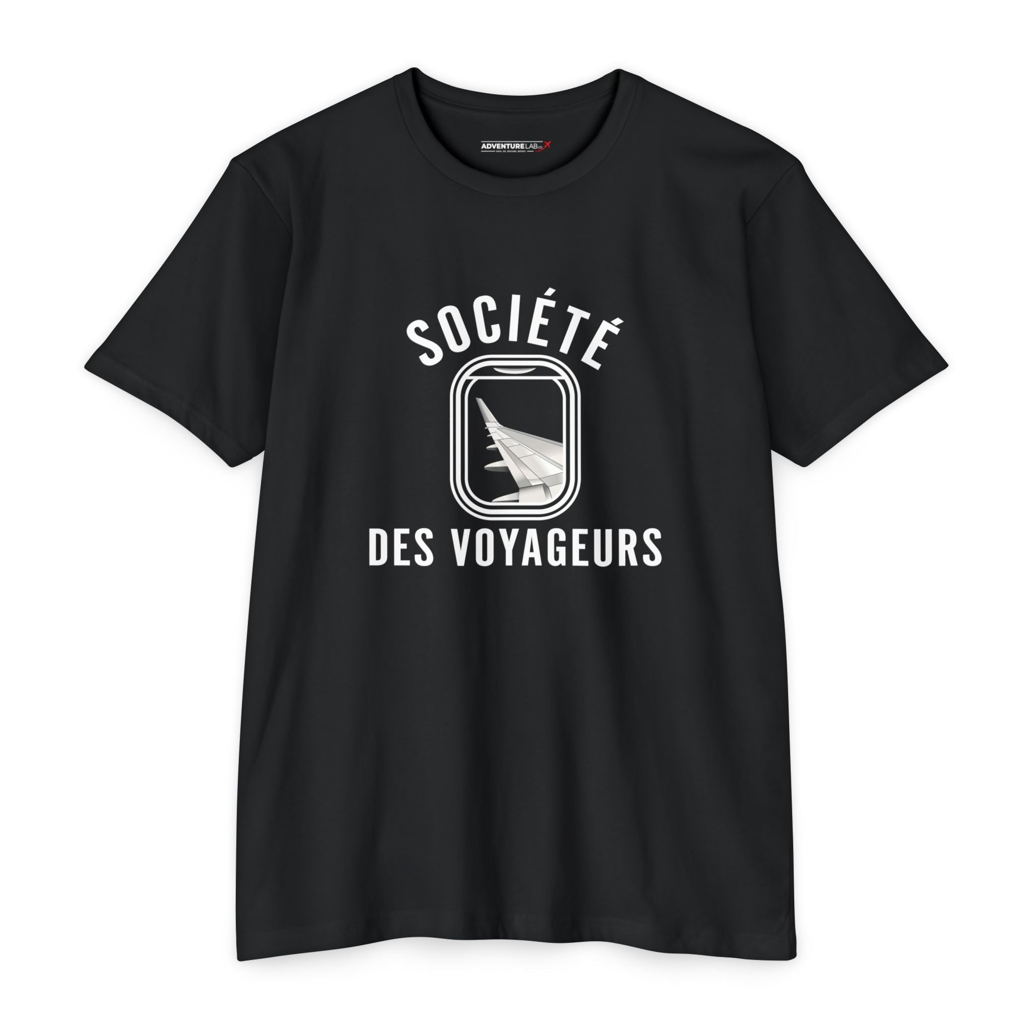SOCIÉTÉ DES VOYAGEURS - Window Seat Society T-Shirt — Retro Airplane Travel Tee