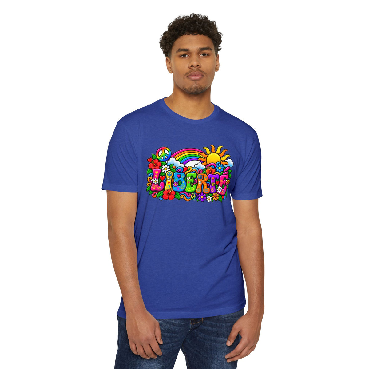 T-shirt LIBERTÉ — Esprit rétro et couleurs éclatantes