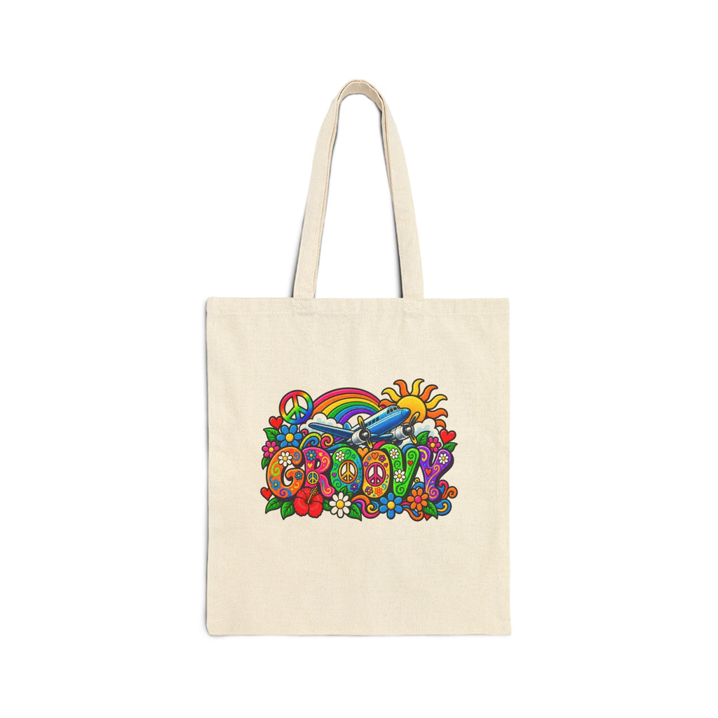 Groovy -Tote Bag - Retro Series | Canvas Travel Tote