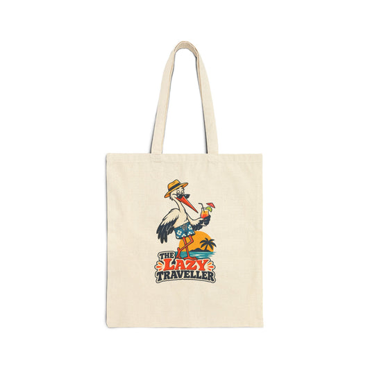 Lazy Traveller Tote - Cotton Canvas Tote Bag