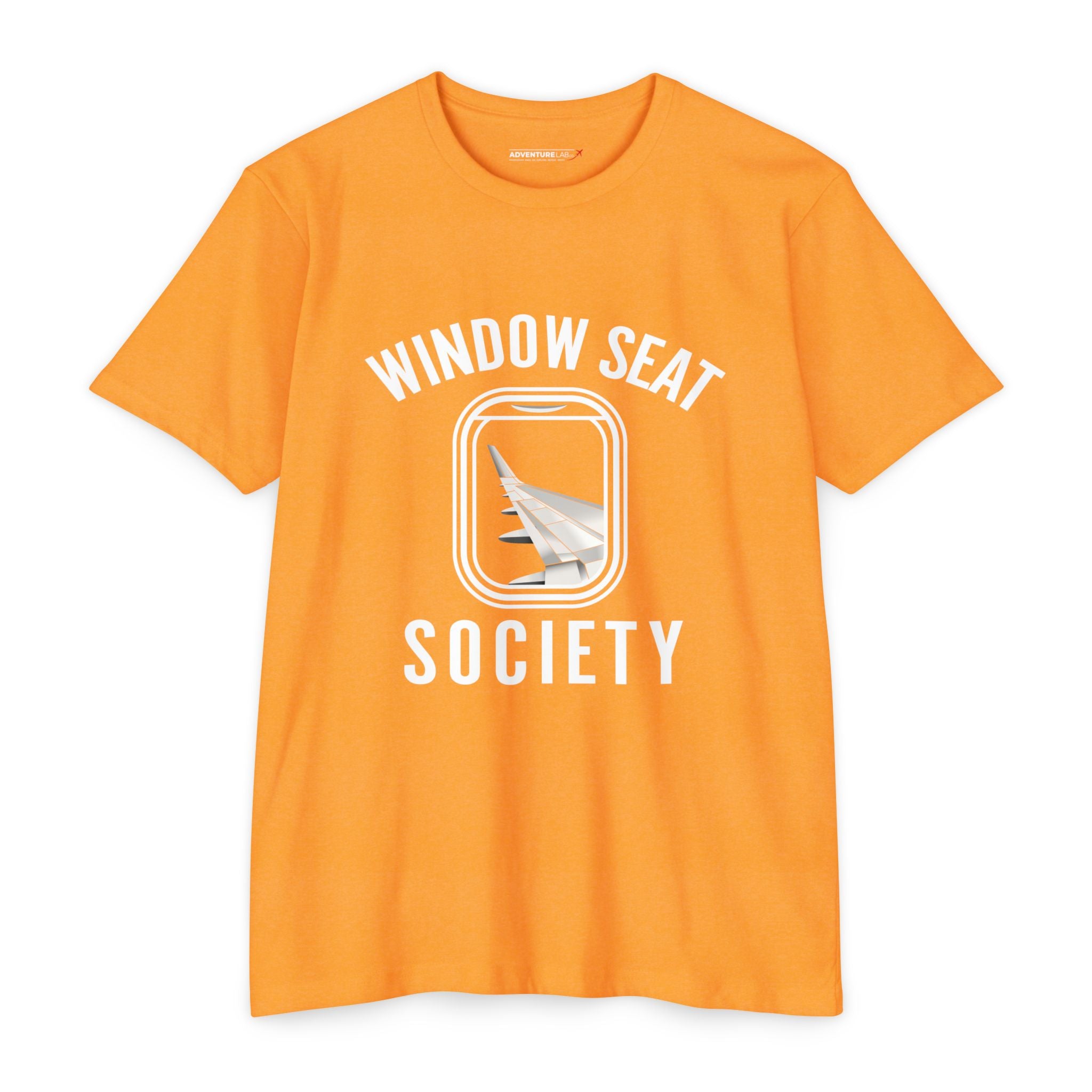 Window Seat Society T-Shirt — Retro Airplane Travel Tee