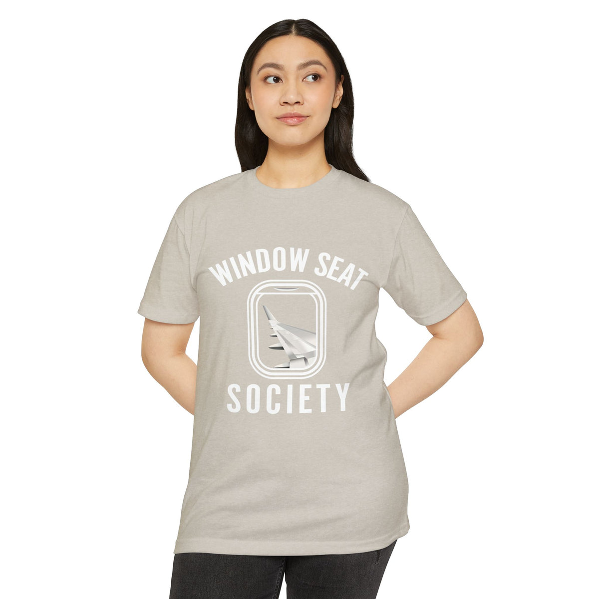 Window Seat Society T-Shirt — Retro Airplane Travel Tee