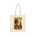 London England Vintage Travel Canvas Tote