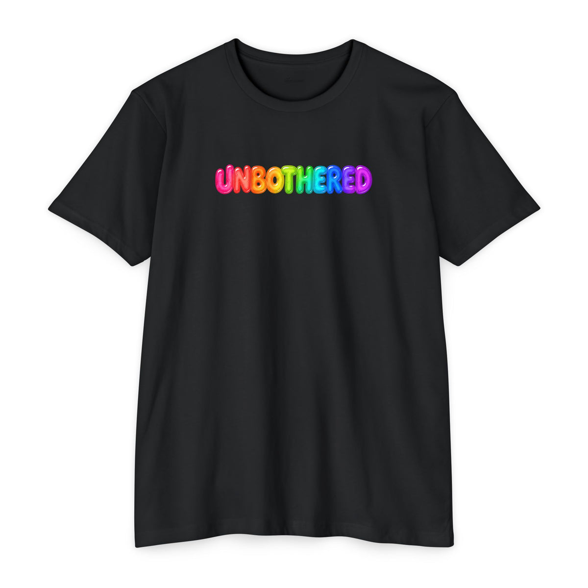 Unbothered - Rainbow Jelly Lettering T-shirt