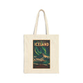 Iceland Vintage Travel Canvas Tote