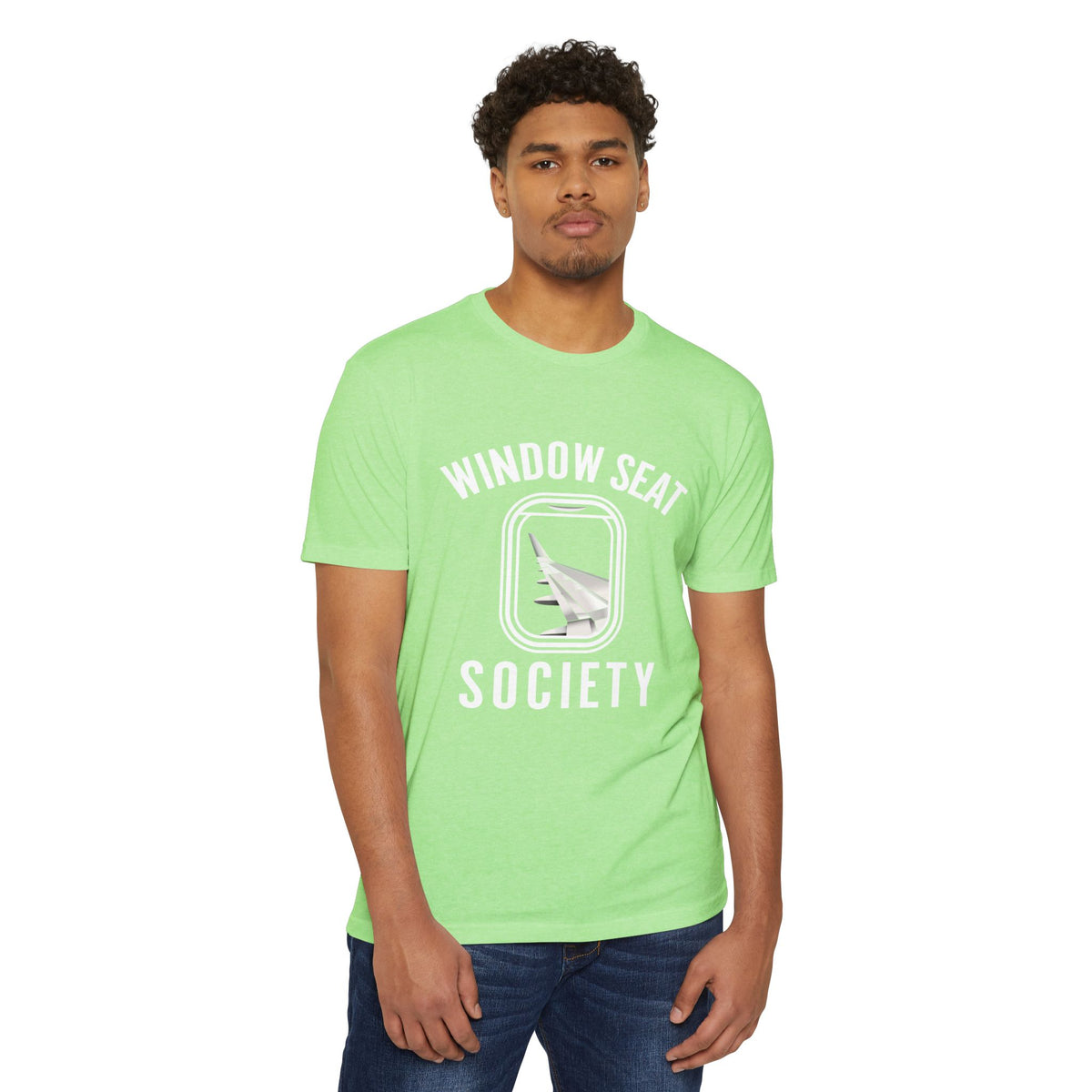 Window Seat Society T-Shirt — Retro Airplane Travel Tee