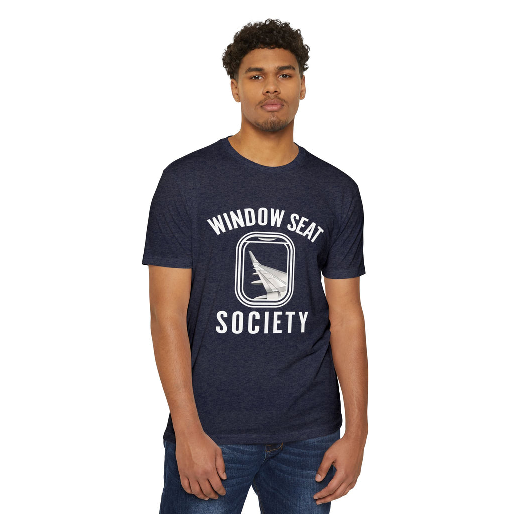 Window Seat Society T-Shirt — Retro Airplane Travel Tee