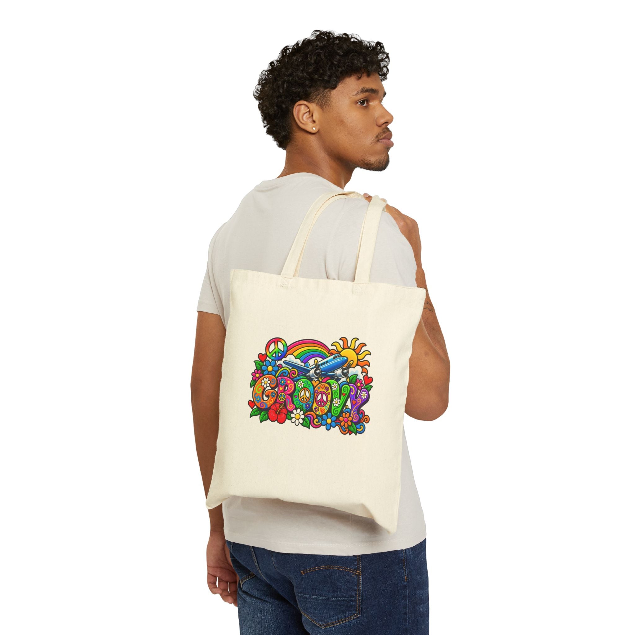 Groovy -Tote Bag - Retro Series | Canvas Travel Tote