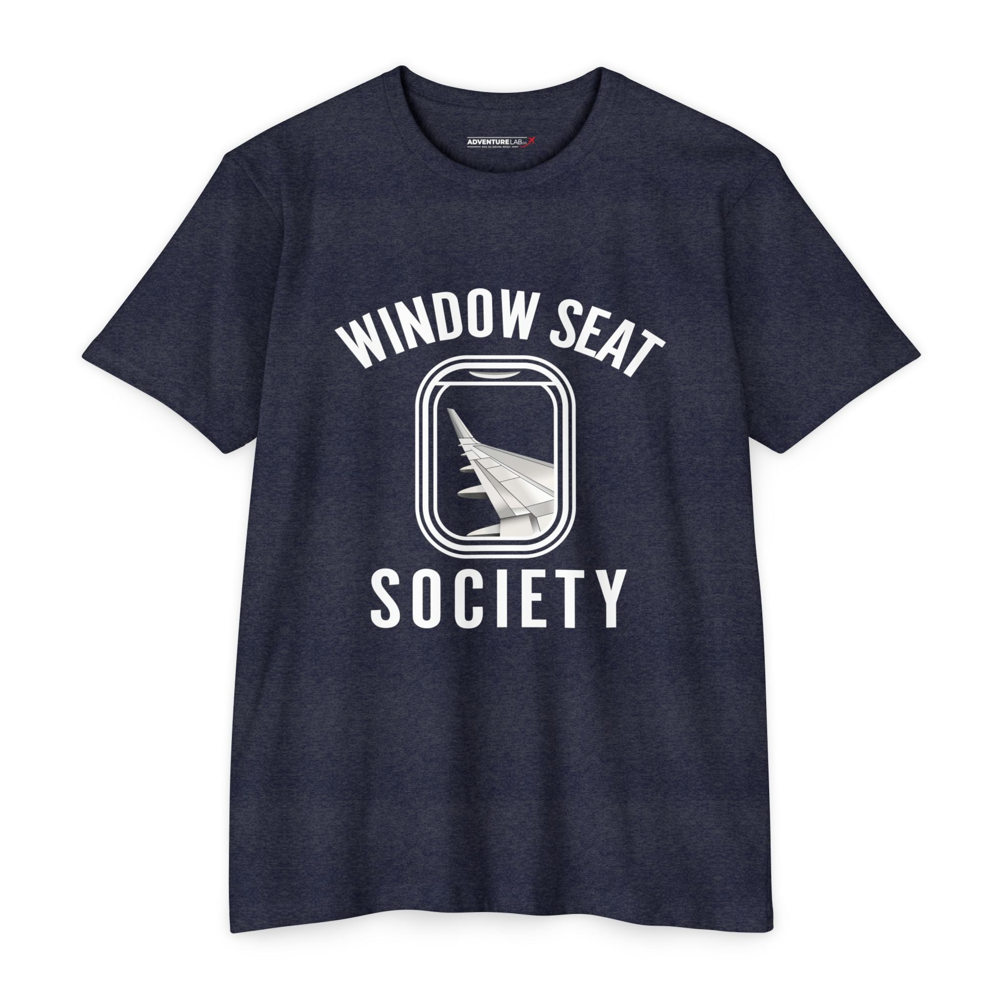 Window Seat Society T-Shirt — Retro Airplane Travel Tee