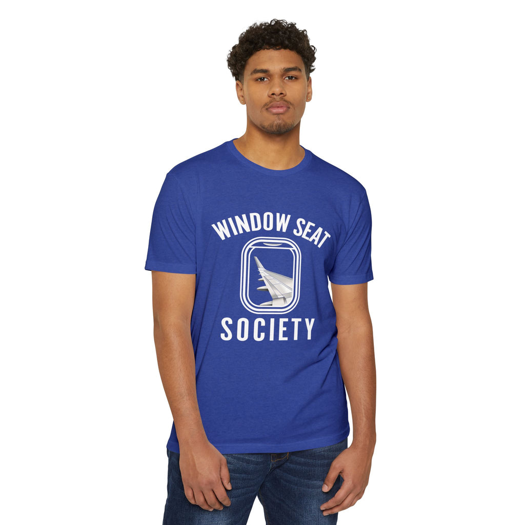 Window Seat Society T-Shirt — Retro Airplane Travel Tee