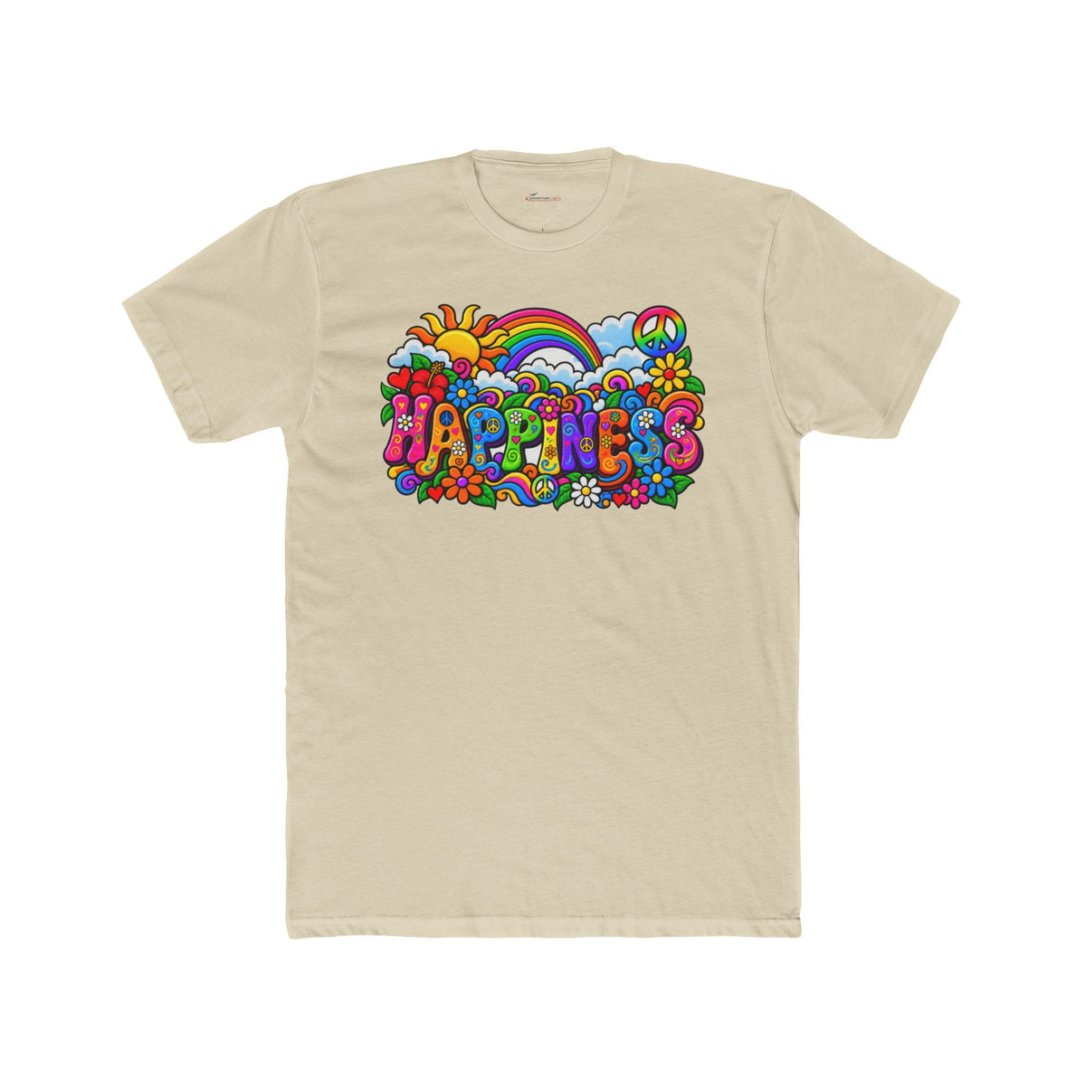 Happiness in Full Colour – Retro Rainbow Graphic T-Shirt